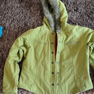 Ariat Green Hooded Utility Jacket